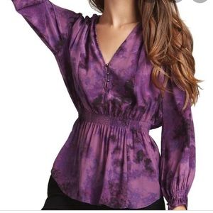 Rebecca Taylor purple silk top